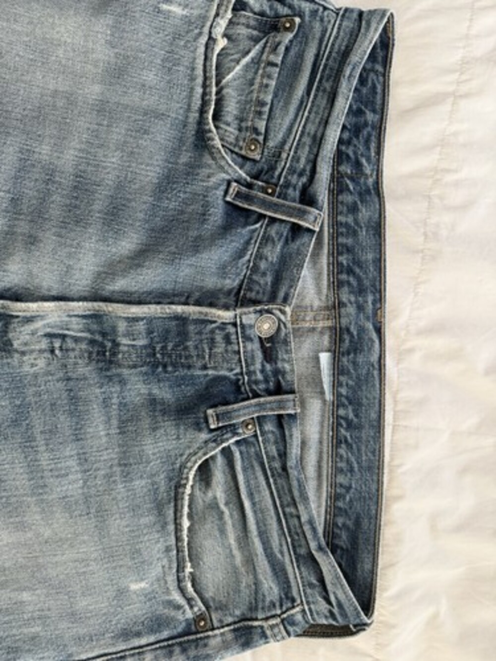 Levis 501 upcycled Custom Plaid Patchwork Denim Jeans 33x31 Grunge Y2K 90s - Picture 5 of 12